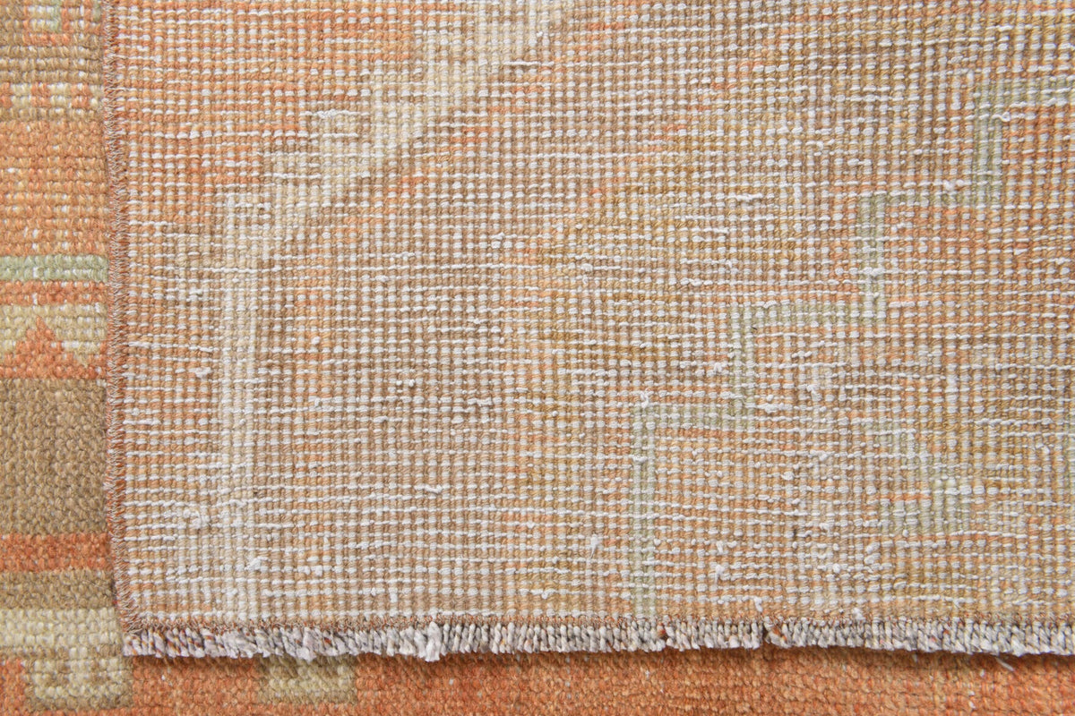 El yapımı vintage yolluk 79x295 cm geometrik desenli yün - mekan görünümü