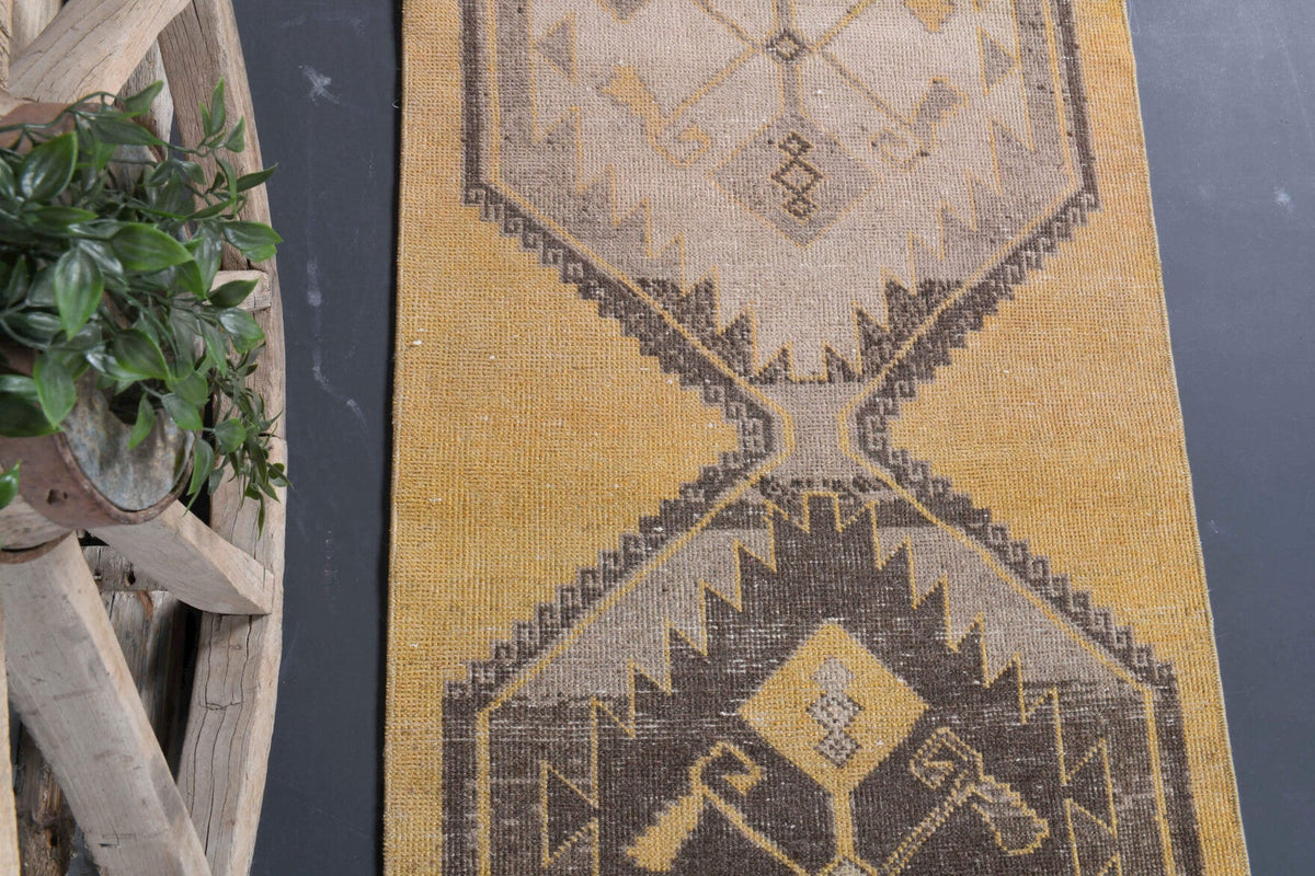 Vintage Oushak Runner Rug