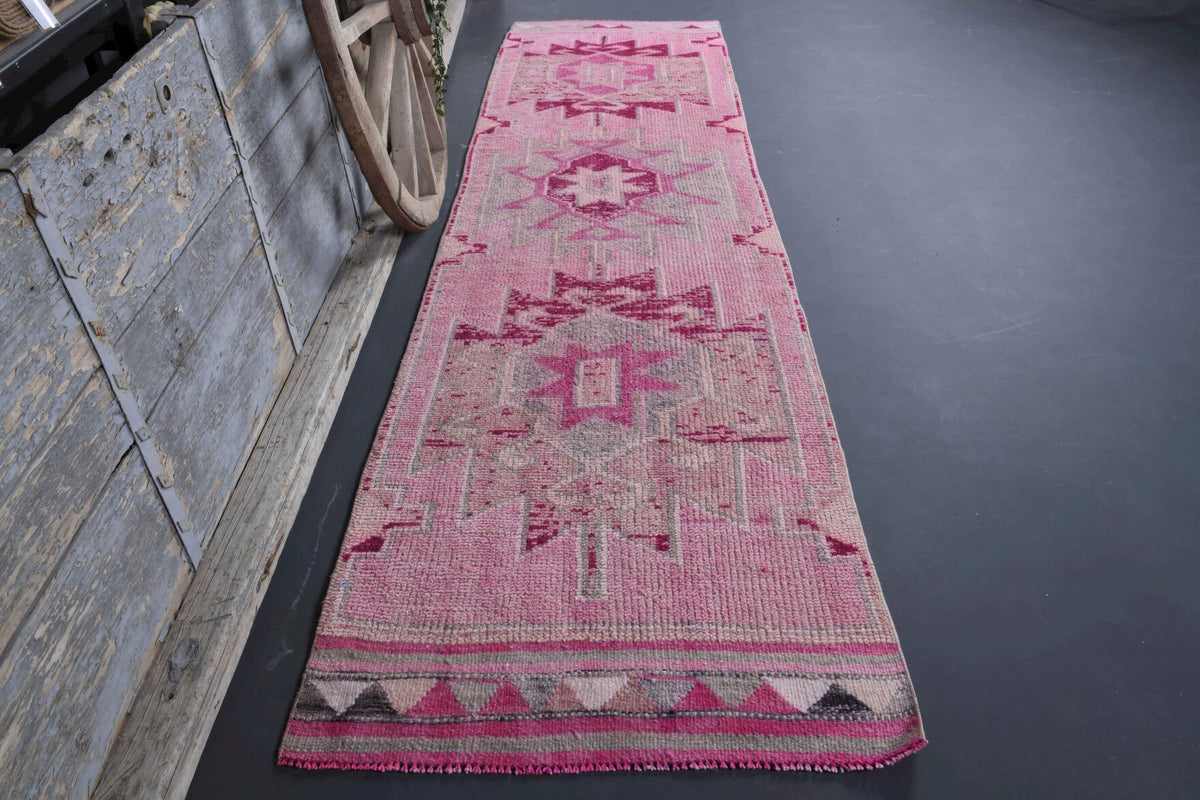 Turkish Anatolian Vintage Runner Rug
