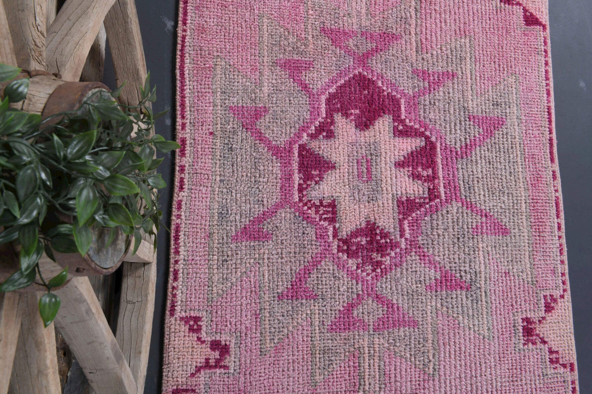 Turkish Anatolian Vintage Runner Rug