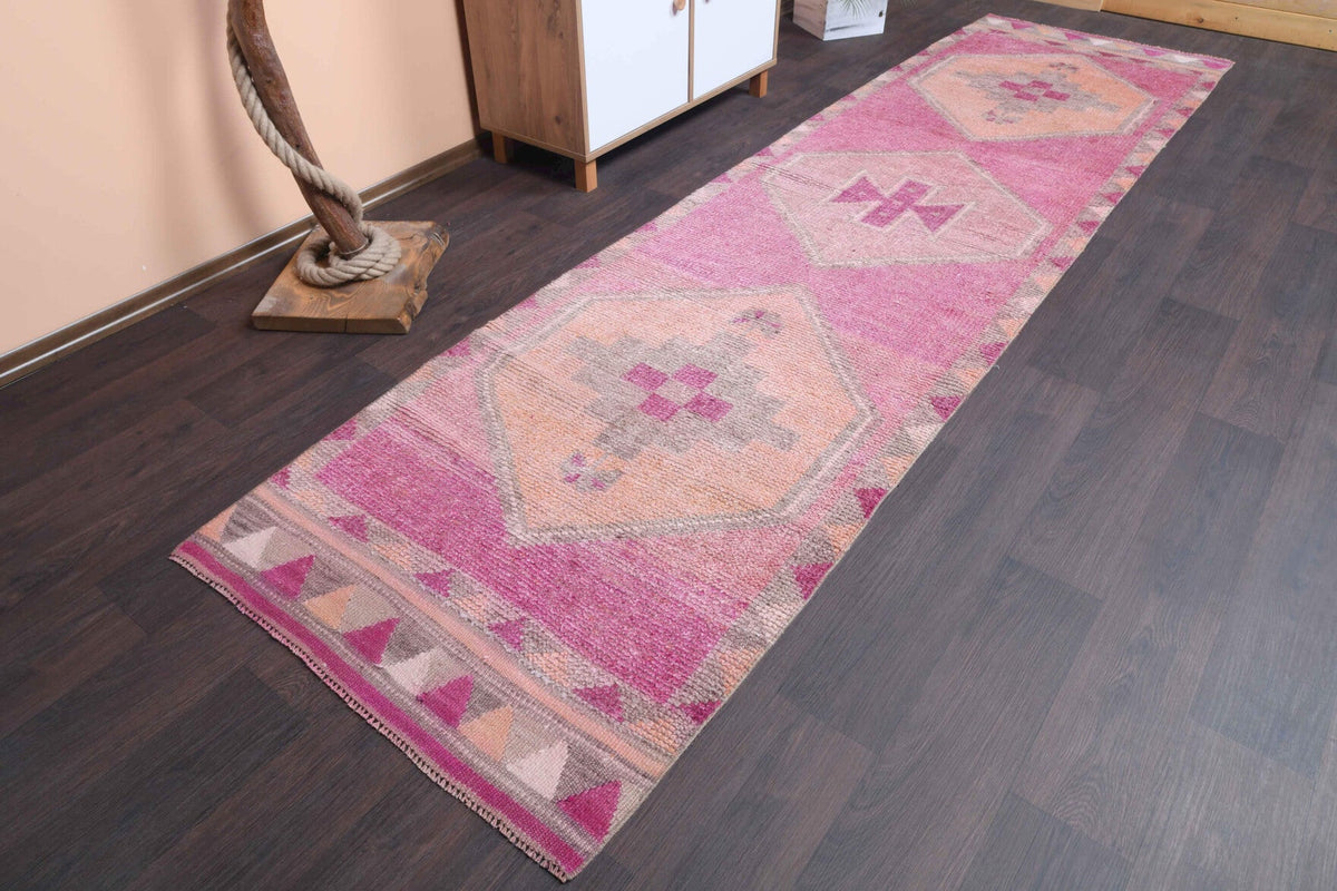 Turkish Anatolian Vintage Runner Rug
