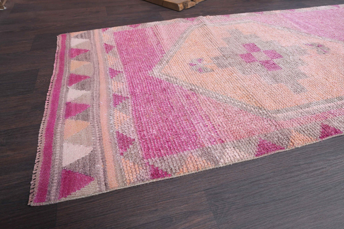 Turkish Anatolian Vintage Runner Rug