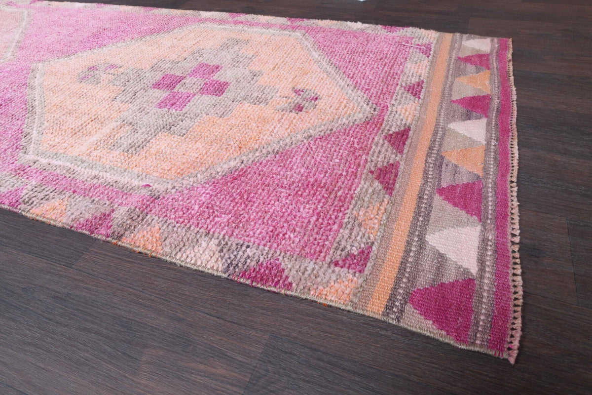 Turkish Anatolian Vintage Runner Rug