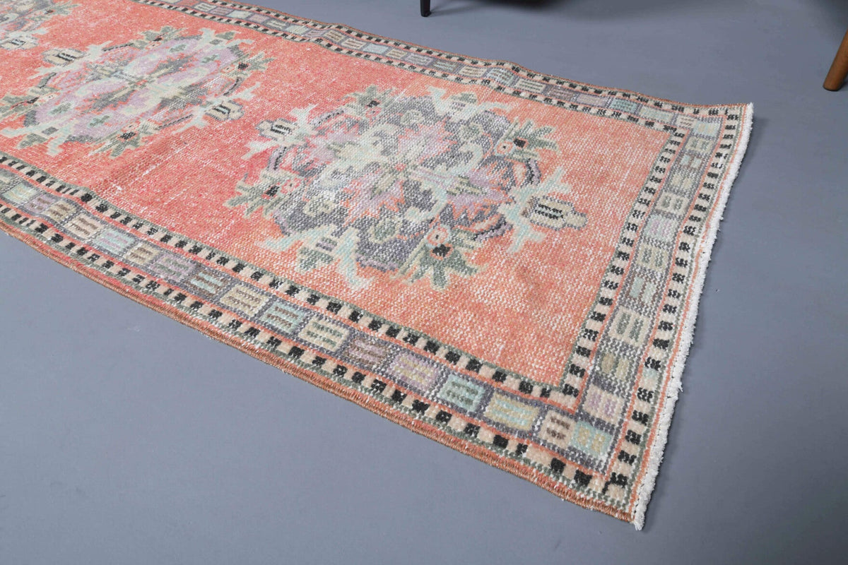 El yapımı vintage yolluk 79x323 cm oryantal desenli yün - mekan görünümü