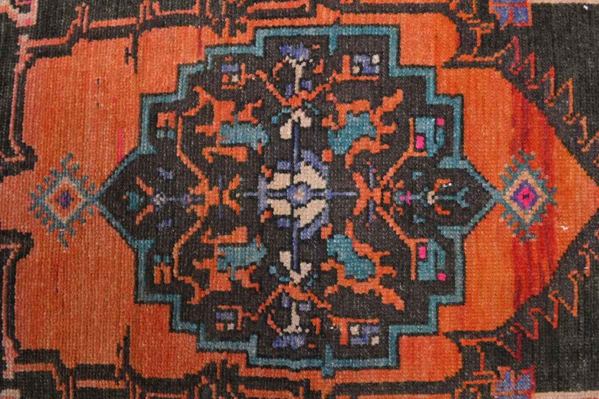 5x13 Wide Anatolian Runner, Folk Art Unique Vintage Runner Rug - Turkish Historic Motifs