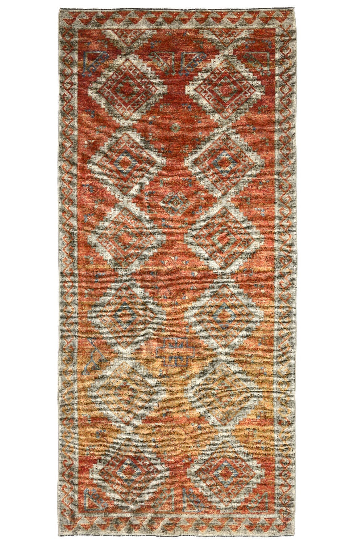 Anatolian Handmade Vintage Wide Runner Rug