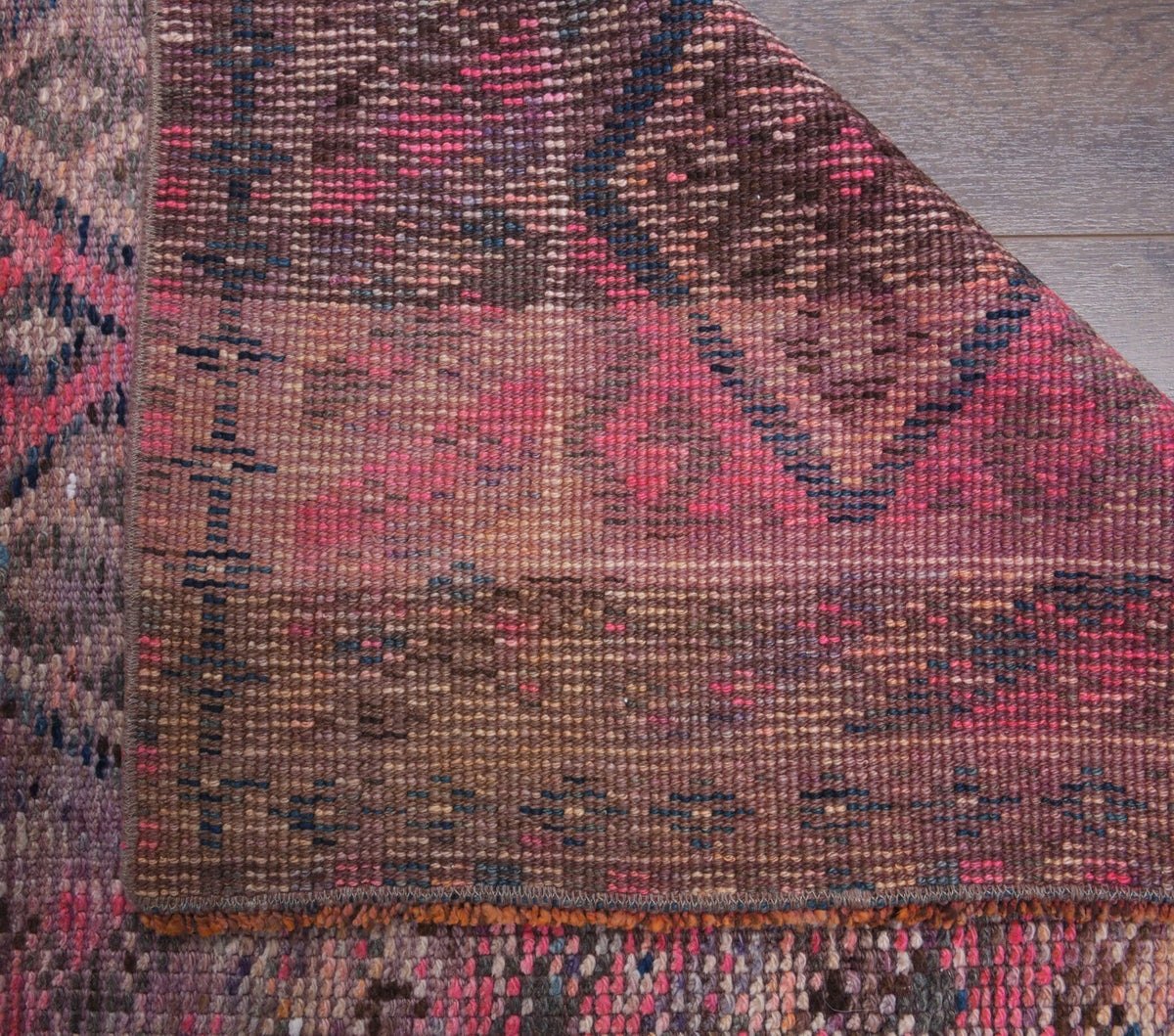 Hand-Knotted Vintage Anatolian Runner Rug
