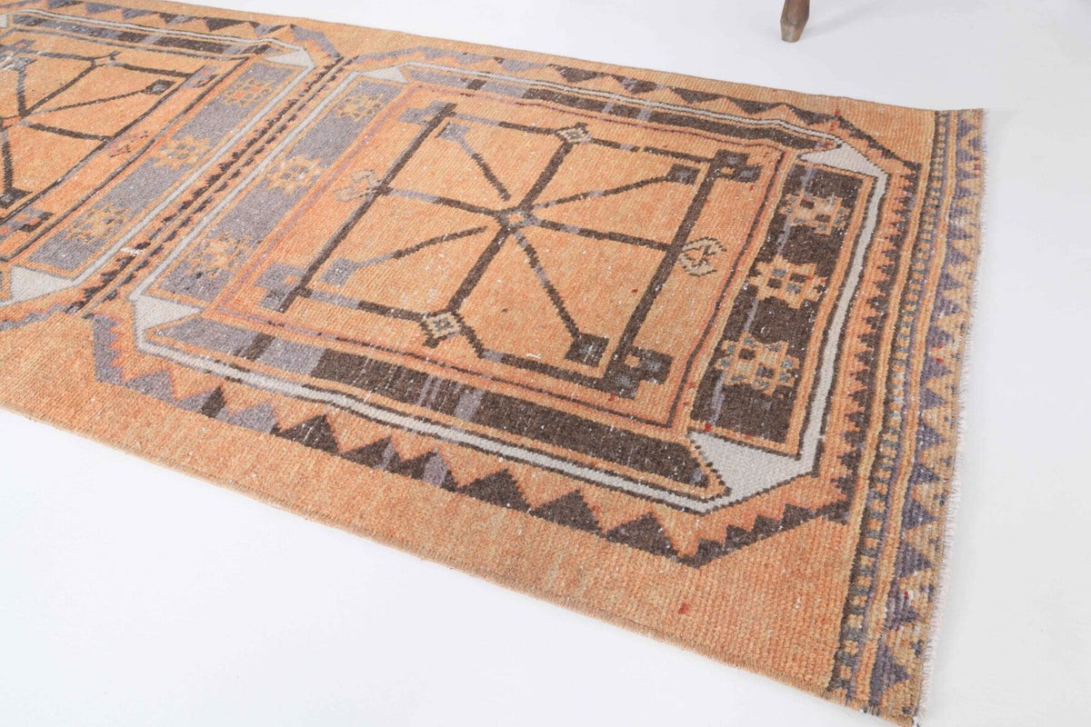 El yapımı vintage yolluk 81x348 cm oryantal desenli yün - mekan görünümü