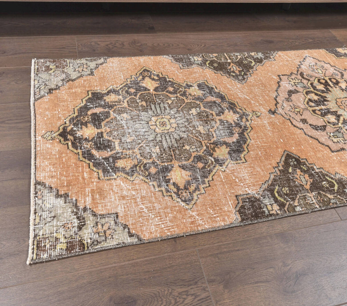 Vintage Small Oriental Oushak Rug