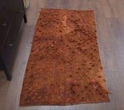 1960'lardan Anadolu kökenli düz zeminli el dokuma vintage kilim, 69x133 cm