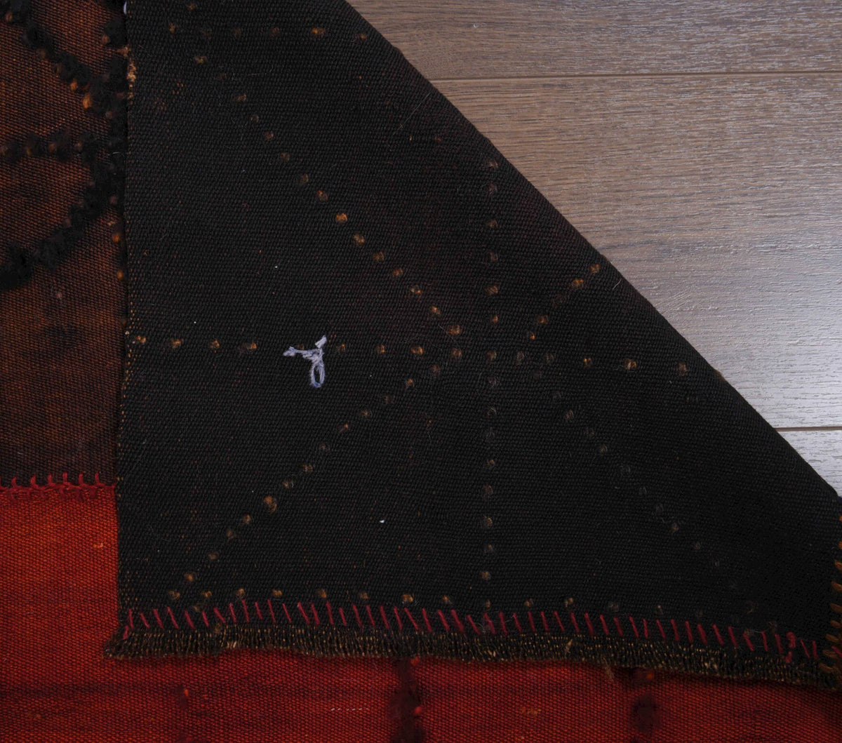 Red & Brown Vintage Small Kilim Rug