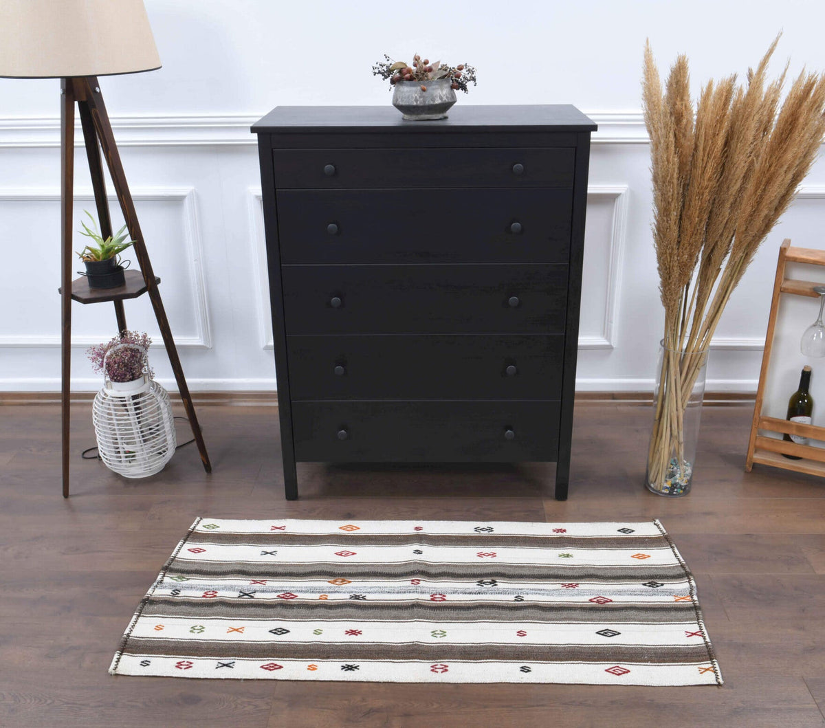 Bohemian Vintage Small Kilim Runner