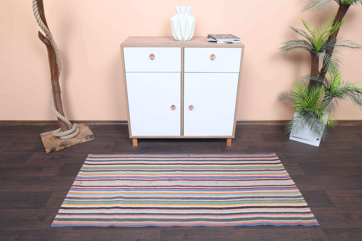 Vintage Small Kilim Runner Rug