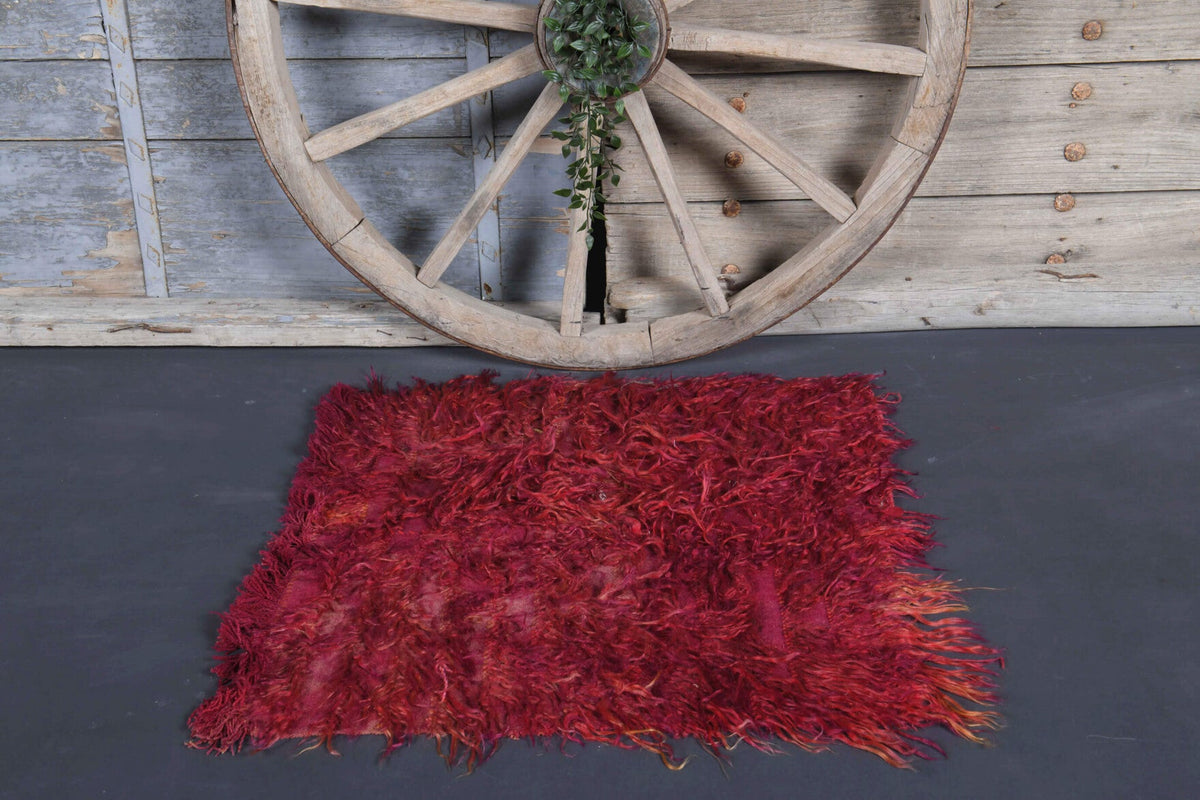 Red Vintage Small Kilim Rug