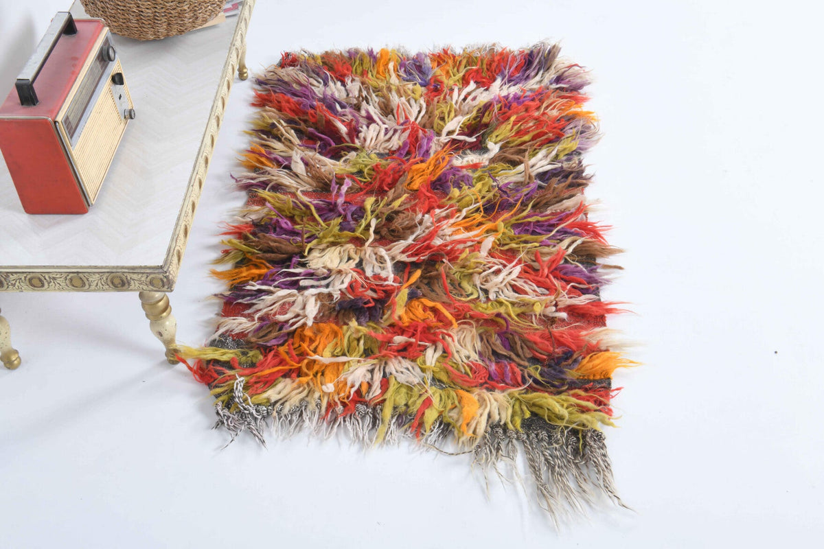 Shaggy TULU Vintage Kilim Small Rug
