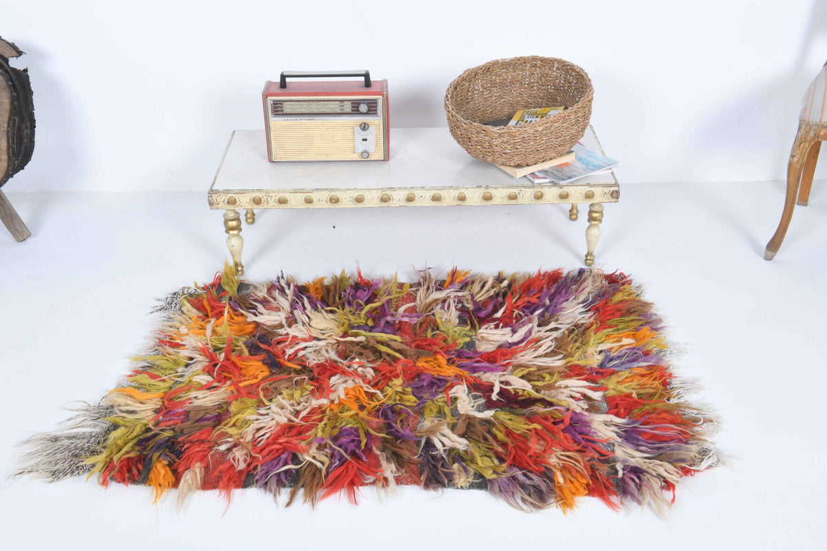 Shaggy TULU Vintage Kilim Small Rug