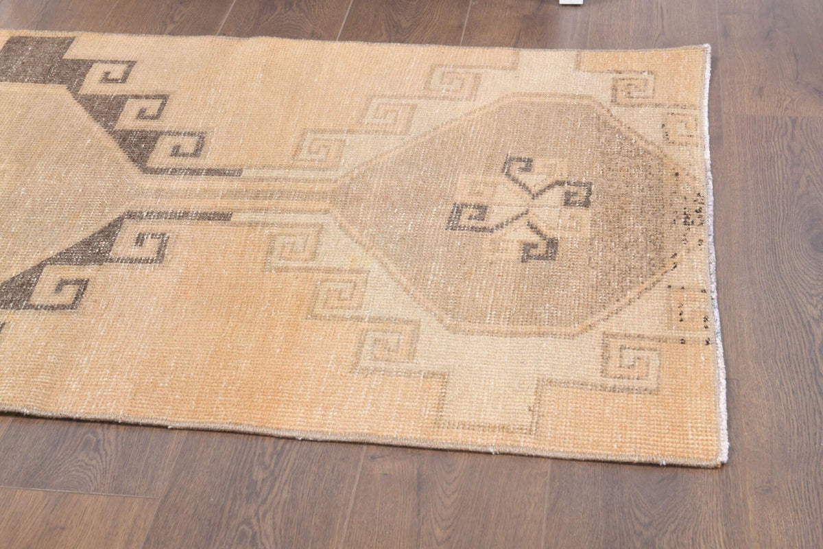 Vintage Oushak Tribal Throw Rug