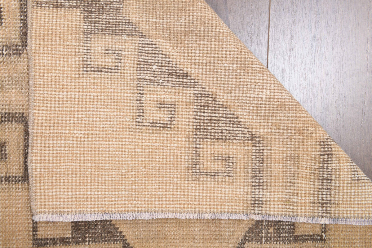 Vintage Oushak Tribal Throw Rug