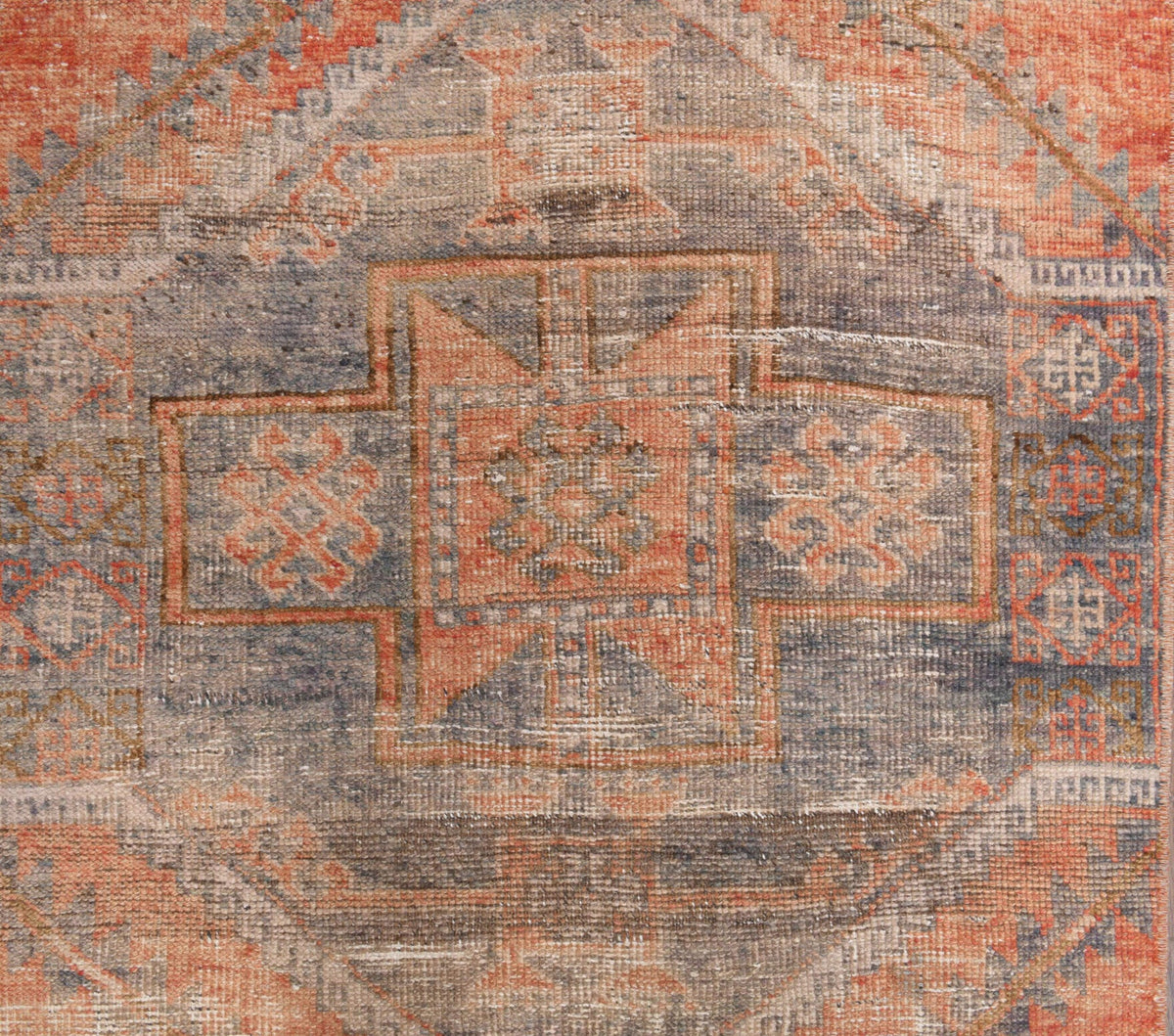 Vintage Oushak Red Rug