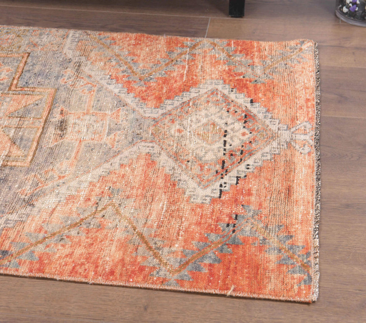 Vintage Oushak Red Rug