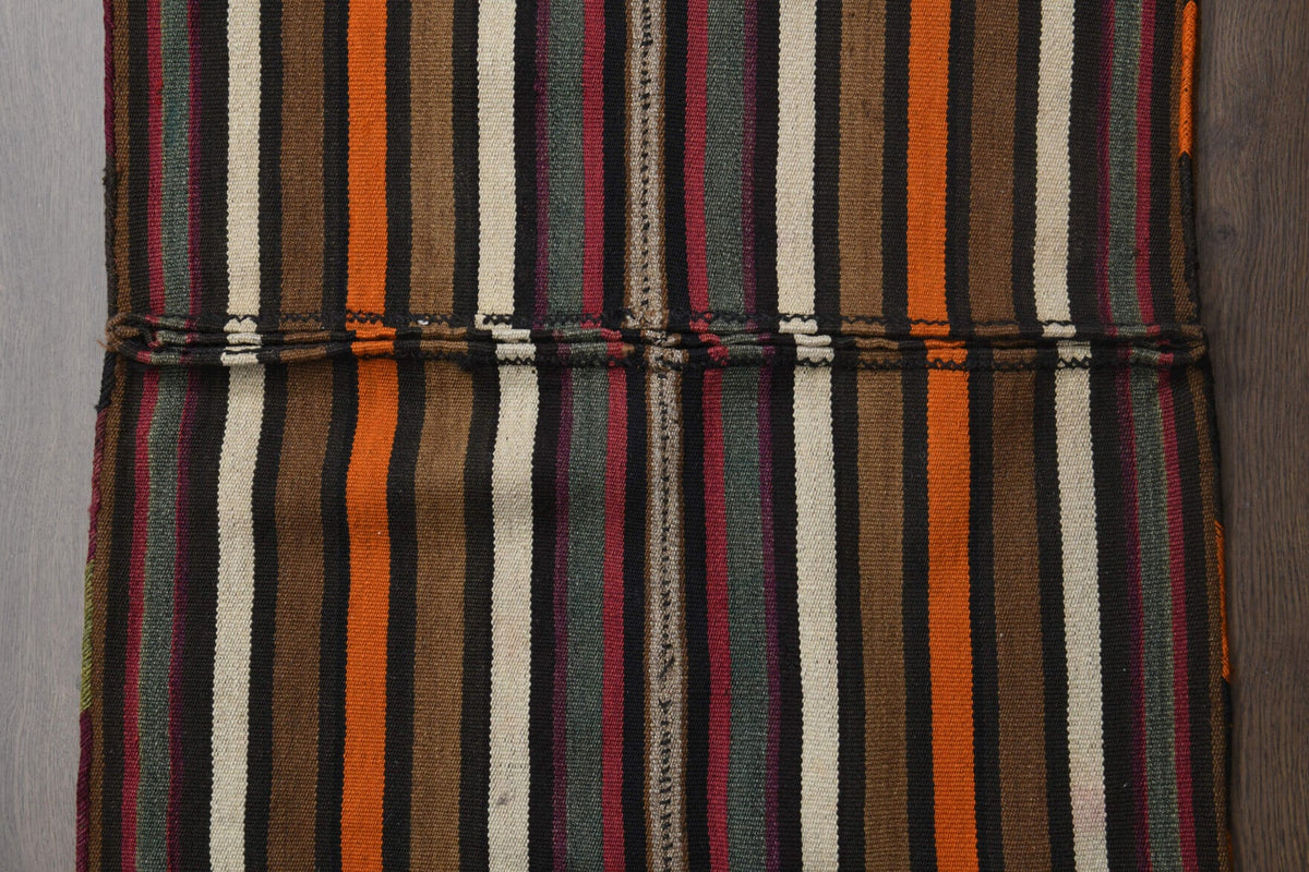 El yapımı vintage halı 71x127 cm oryantal desenli yün - farklı açıdan görünüm