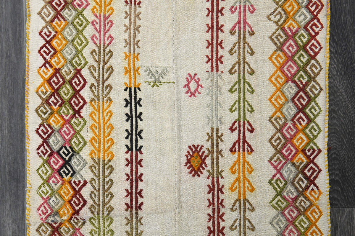 White Royal Kilim Runner