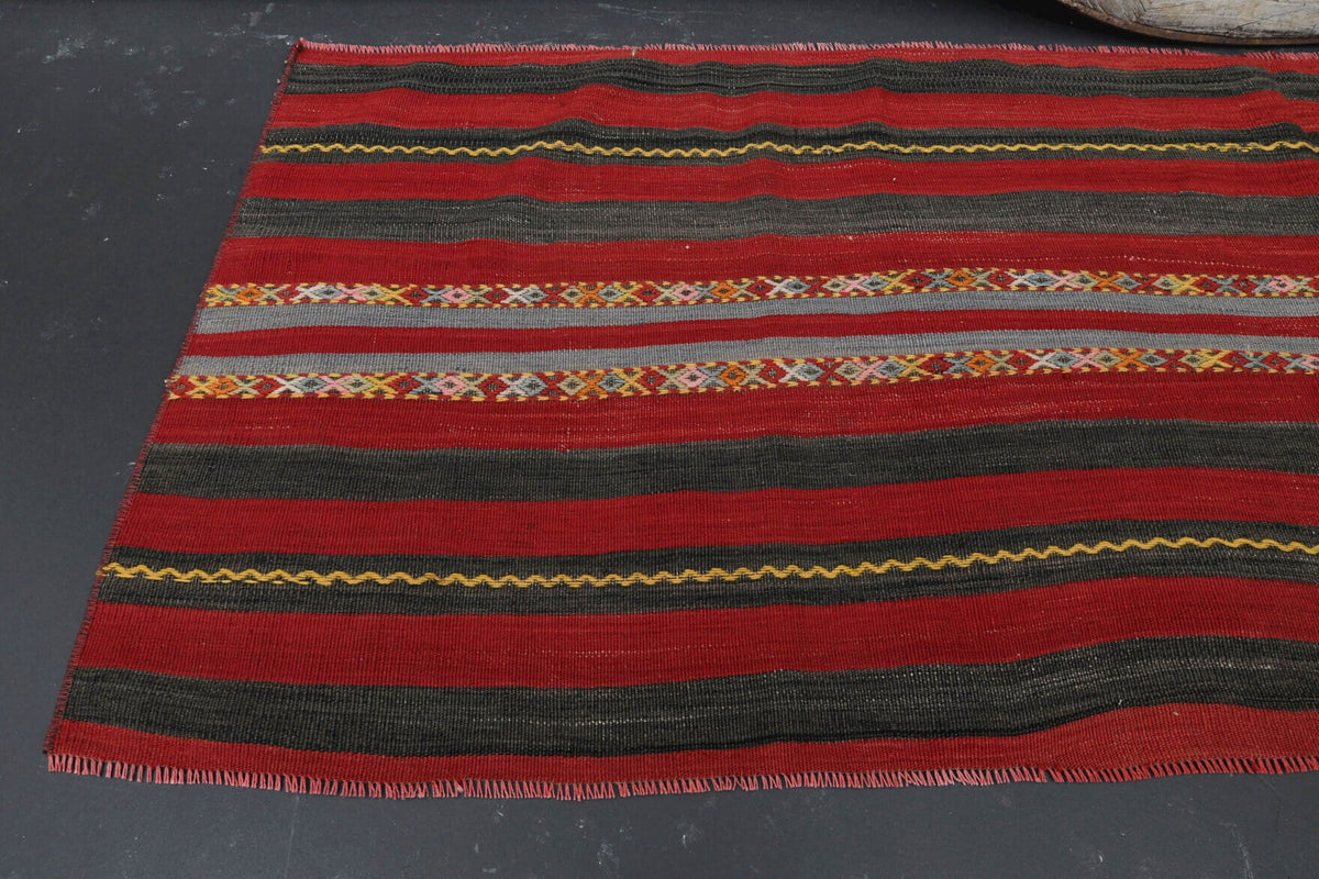 El yapımı vintage yolluk 71x201 cm oryantal desenli yün - desen detayı