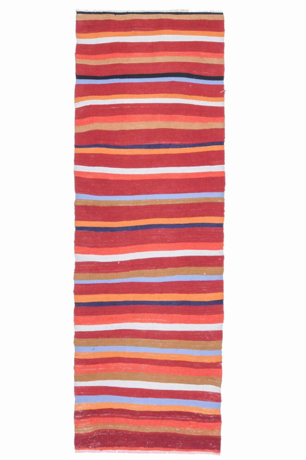 El yapımı vintage yolluk 61x183 cm oryantal desenli yün