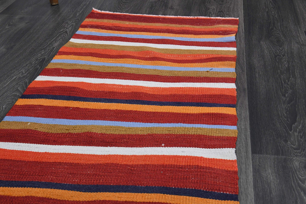 El yapımı vintage yolluk 61x183 cm oryantal desenli yün - desen detayı