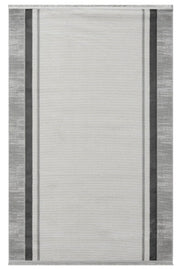 Antrasit Minimalist Çizgili Japon İskandinav Halı - 7001AZ
