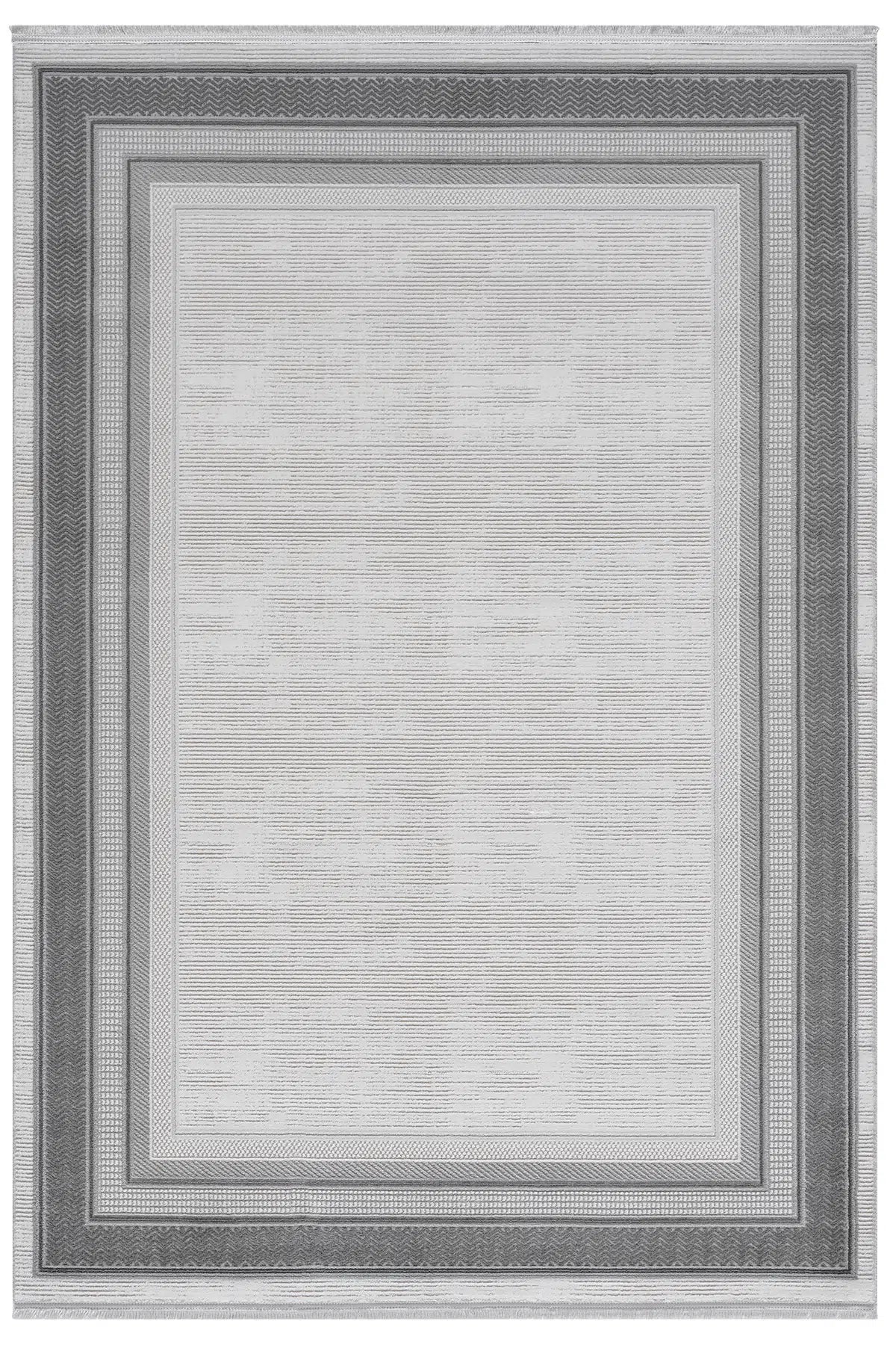 Antrasit Minimalist Çizgili Japon İskandinav Halı - 7002AZ