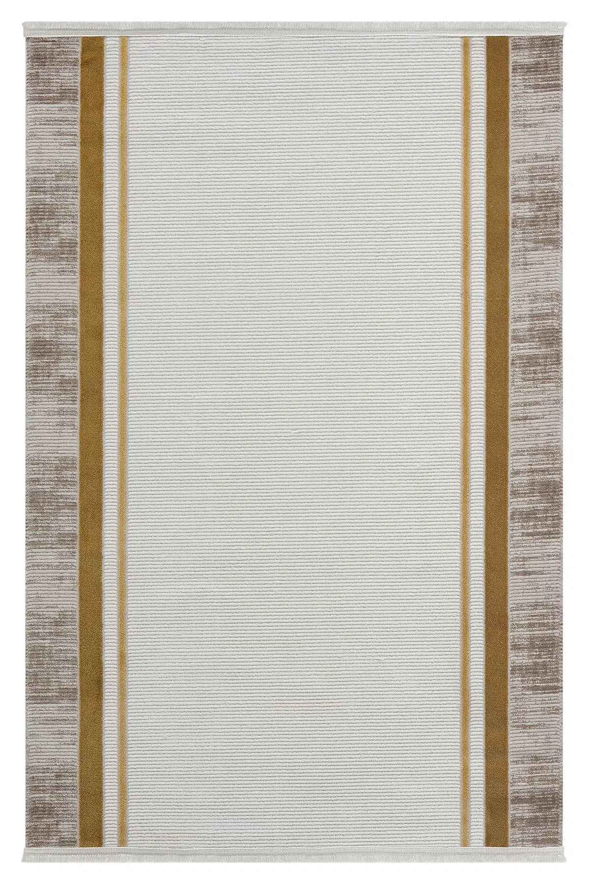 Gold Minimalist Çizgili Japon İskandinav Halı - 7001GZ