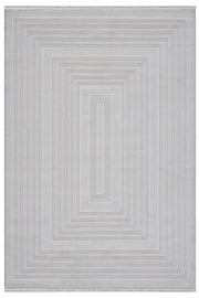 Kemik Minimalist Çizgili Japon İskandinav Halı - 7005KZ